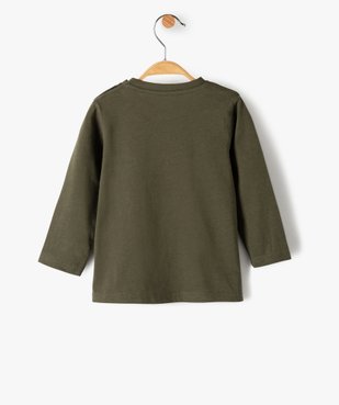 Tee-shirt bébé garçon à manches longues avec message vue3 - GEMO C4G BEBE - GEMO