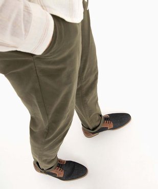 Derbies homme bicolores en denim vue1 - GEMO(URBAIN) - GEMO