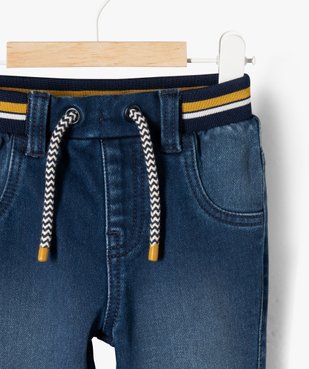 Jean baggy avec taille élastique bébé garçon vue2 - GEMO 4G BEBE - GEMO