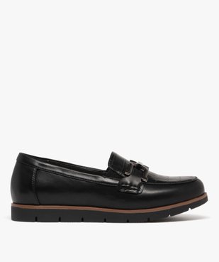 Mocassins femme confort dessus effet croco avec bijou métallisé vue1 - G'FLEX - GEMO