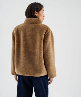 Blouson en fourrure imitation femme vue4 - GEMO 4G FEMME - GEMO