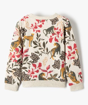 Sweat fille molletonné imprimé jungle vue4 - GEMO (ENFANT) - GEMO