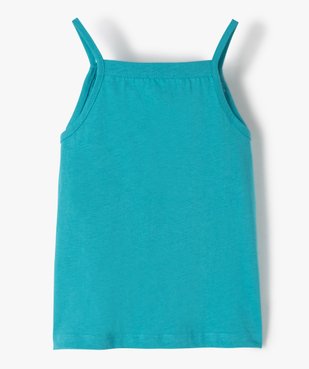 Débardeur fille fines bretelles à boutons vue3 - GEMO (ENFANT) - GEMO