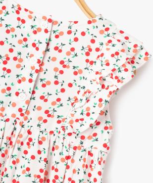 Robe à manches courtes avec volants bébé fille vue2 - GEMO 4G BEBE - GEMO