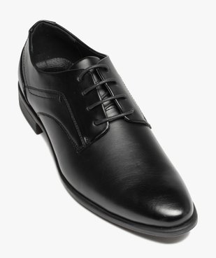 Derbies homme classiques unis à lacets ronds vue5 - 1E PRIX BY GEMO - GEMO