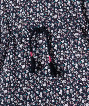 Robe de plage fleurie fille vue2 - GEMO 4G FILLE - GEMO