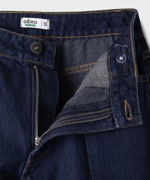 Jean wide leg à pinces avec taille ajustable fille vue2 - GEMO 4G FILLE - GEMO