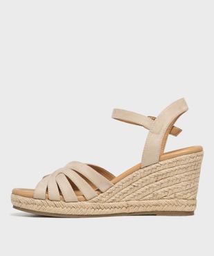 Sandales compensées en toile femme - Valentina Baldano vue4 - VALENTINA BALDA - GEMO