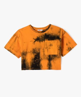 Tee-shirt large et court tie-and-dye fille vue1 - GEMO (JUNIOR) - GEMO