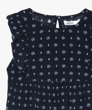 Blouse fille à motifs fleuris et volants sur les épaules vue2 - Nikesneakers (ENFANT) - Nikesneakers