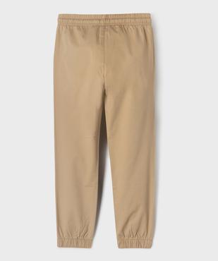 Pantalon jogger en toile garçon vue3 - GEMO (ENFANT) - GEMO