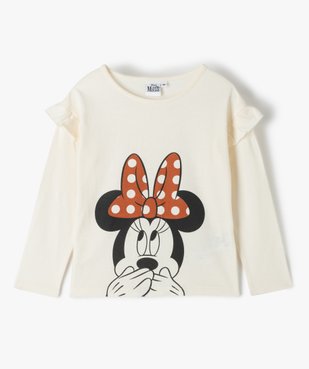 Tee-shirt fille à manches longues à motif Minnie - Disney vue1 - MINNIE - GEMO