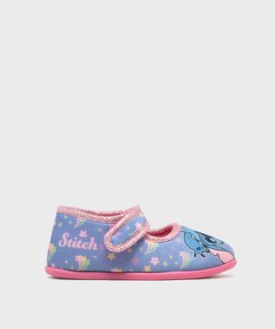 Chaussons babies à scratch en velours imprimés fille - Stitch vue1 - LILO & STITCH - GEMO