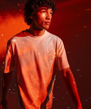 Tee-shirt avec motif poitrine et dos mixte vue16 - GEMO 4G FEMME - GEMO