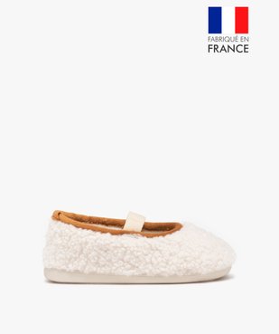 Chaussons fille ballerines fourrées dessus en Sherpa vue1 - GEMO 4G FILLE - GEMO