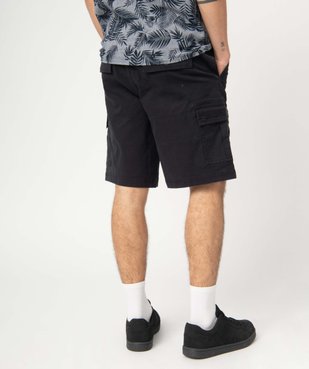 Bermuda homme coupe cargo à taille élastiquée vue3 - GEMO (HOMME) - GEMO