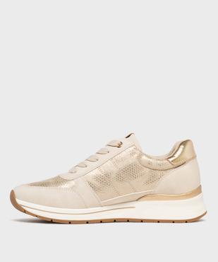 Sneakers compensées avec détails brillants femme - Valentina Baldano vue4 - VALENTINA BALDA - GEMO