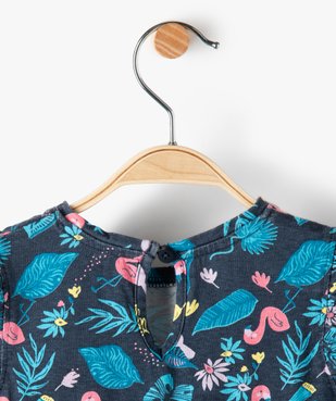 Robe bébé fille ample à motifs vue3 - GEMO(BEBE DEBT) - GEMO