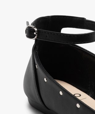Ballerines femme unies à bout pointu et clous métalliques vue6 - GEMO(URBAIN) - GEMO