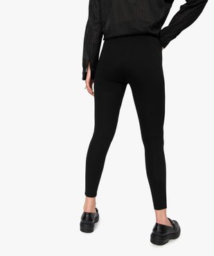 Leggings femme avec zip décoratifs sur l’avant vue3 - GEMO(FEMME PAP) - GEMO