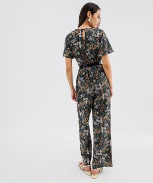 Combi-pantalon en maille gaufrée femme vue3 - GEMO 4G FEMME - GEMO