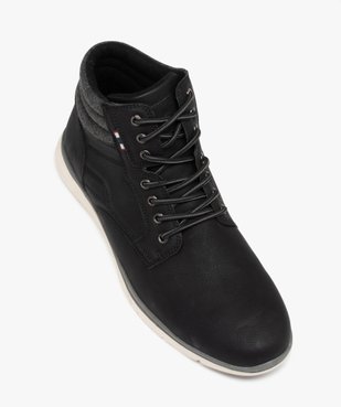 Baskets homme mid-cut avec col rembourré style denim vue5 - GEMO (CASUAL) - GEMO