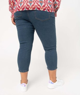 Pantacourt en jean femme grande taille en denim stretch vue3 - GEMO 4G GT - GEMO