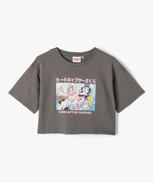 Tee-shirt court avec motif manga fille - Sakura vue2 - DRAGON BALL Z - GEMO