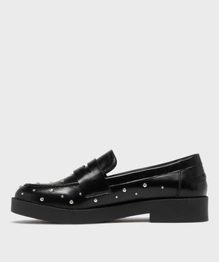 Mocassins avec clous métalliques sur semelle plateforme femme - Follow Me vue4 - FOLLOW ME - GEMO