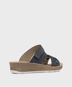 Mules confort à brides fantaisie avec scratch femme vue1 - G'FLEX - GEMO