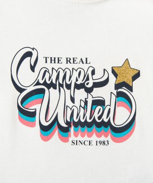 Tee-shirt bébé fille manches longues imprimé pailleté - Camps United vue3 - CAMPS UNITED - GEMO