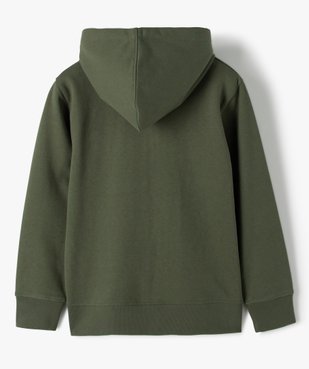 Sweat garçon à capuche avec fermeture zippée vue3 - GEMO (JUNIOR) - GEMO