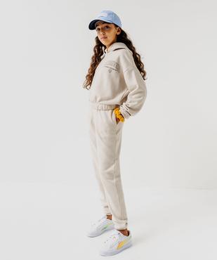 Pantalon de jogging molletonné fille vue1 - PREMIER PRIX BY GEMO - GEMO