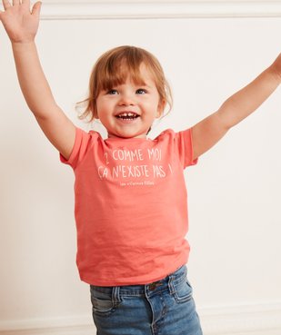 Tee-shirt bébé fille à message humoristique - GEMO x Les Vilaines filles vue6 - VILAINES FILLES - GEMO