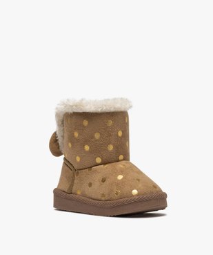 Boots d’intérieur fille en suédine – Lulu Castagnette vue2 - LULU CASTAGNETT - GEMO