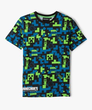Tee-shirt garçon manches courtes motifs graphiques - Minecraft vue1 - MINECRAFT - GEMO
