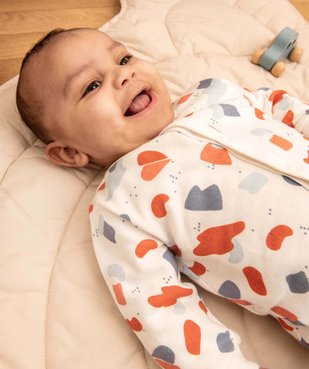 Pyjama bébé imprimé sans pieds avec ouverture devant vue6 - GEMO(BB COUCHE) - GEMO
