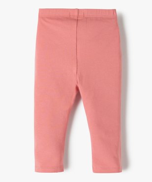 Legging bébé fille long en coton stretch vue2 - GEMO C4G BEBE - GEMO
