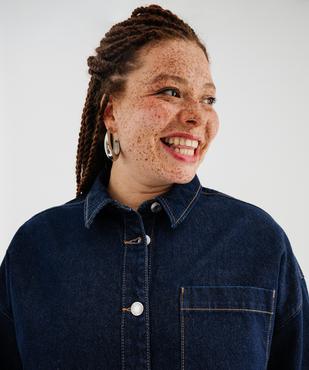 Veste en jean femme grande taille vue1 - GEMO 4G GT - GEMO