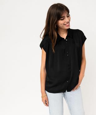Chemise manches courtes en matière satinée femme vue5 - GEMO(FEMME PAP) - GEMO