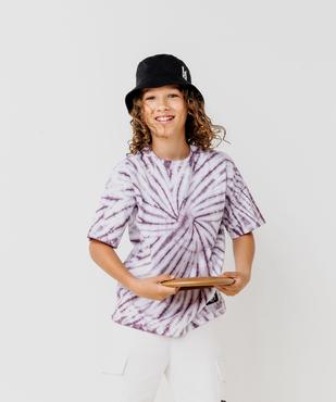 Bermuda cargo en coton stretch à coloris unique garçon vue1 - GEMO (JUNIOR) - GEMO