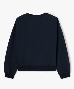 Sweat court avec inscriptions « Californie » fille vue3 - GEMO (JUNIOR) - GEMO