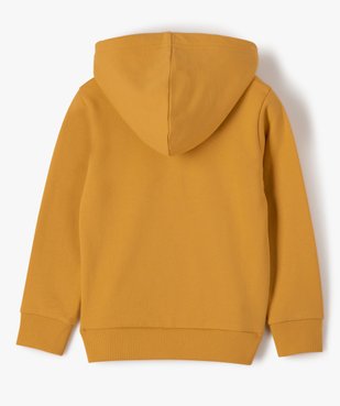 Sweat garçon à capuche avec inscription vue3 - GEMO (ENFANT) - GEMO