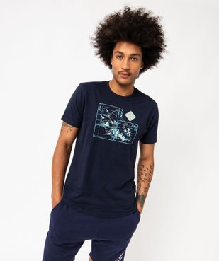 Tee-shirt manches courtes en coton imprimé homme - Roadsign vue1 - ROADSIGN D - GEMO