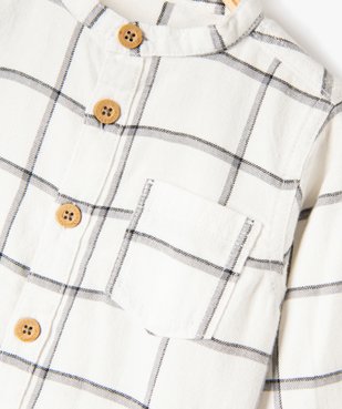Chemise à carreaux à col rond bébé garçon - LuluCastagnette vue2 - LULUCASTAGNETTE - GEMO
