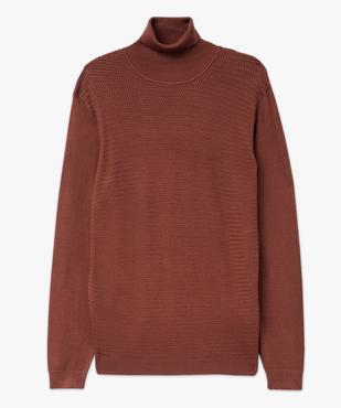Pull à col roulé en maille fine homme vue4 - GEMO 4G HOMME - GEMO