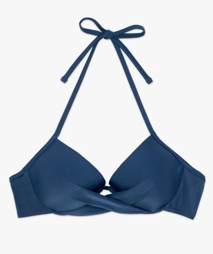 Haut de maillot de bain forme corbeille effet drapé vue4 - GEMO (PLAGE) - GEMO