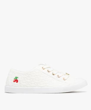 Tennis en toile à semelle fine et bout couvert femme - Le Temps des Cerises vue1 - SHOES BY LTDC - GEMO