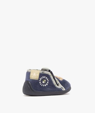 Chaussons bébé garçon bottillons à zip imprimés nounours - LuluCastagnette vue4 - LULU CASTAGNETT - GEMO