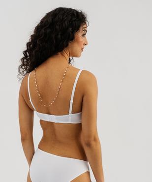 Soutien-gorge bandeau en microfibre avec bretelles muti-positions vue5 - GEMO 4G FEMME - GEMO